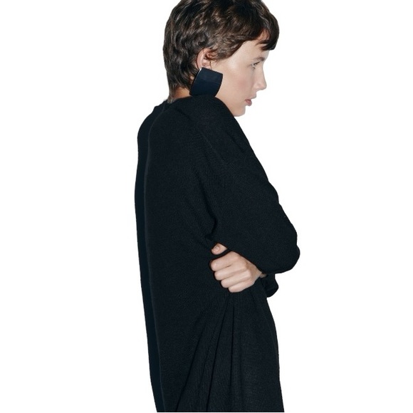 Zara Wool Blend Multi-Positional Button Knit Midi Dress - Picture 2 of 10